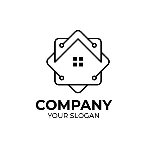 Smart home logo design 7850917 Vector Art at Vecteezy