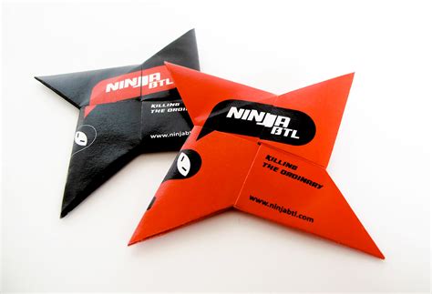 Ninja Star Business Card