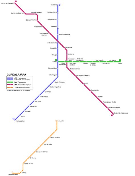 UrbanRail.Net > North America > Mexico > Jalisco > Guadalajara Tren Urbano (Metro)