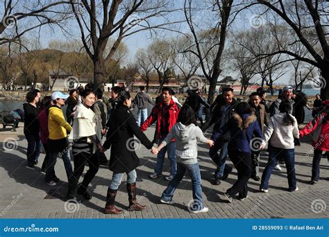 Massive Chinese Singles Meeting in Beijing China Editorial Stock Photo - Image of landmark ...