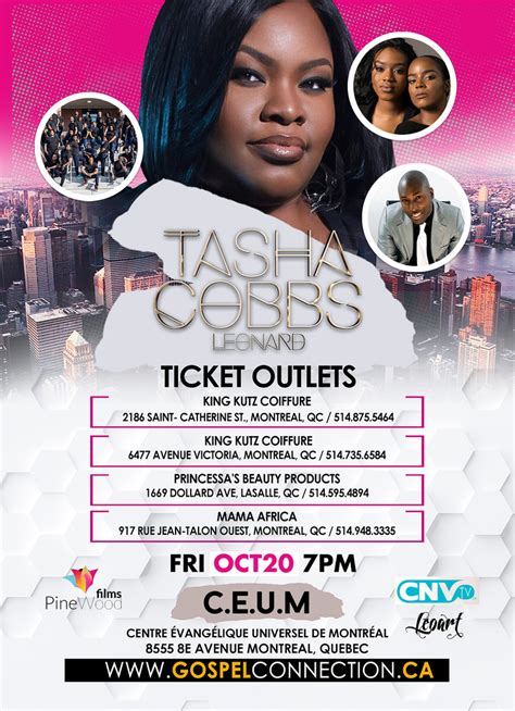 Tasha Cobbs LIVE In Montreal 2017 | Concert Tickets