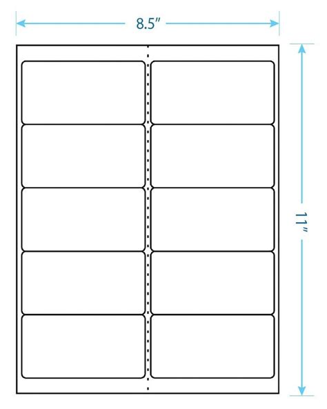 Free Printable 2'' X 4 Label Template Customize Your 2 X 4 Sticker Design With Your Own Logo ...