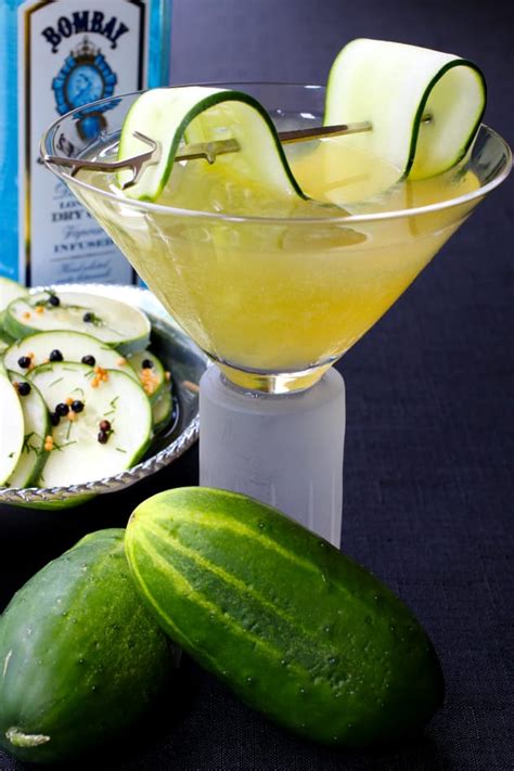 Cucumber Gin Martini - Food Fanatic