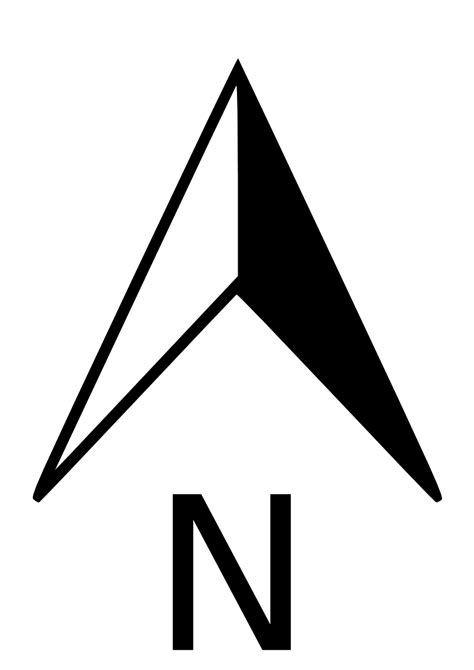 North Arrow Symbol | Arrow symbol, Arrow, Glyph icon