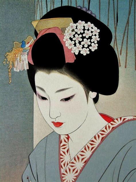 The Kimono Gallery | Japanese drawings, Japanese art, Japanese painting