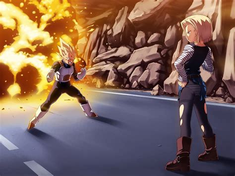 Android 18 vs vegeta - Dragon Ball Females Wallpaper (34448575) - Fanpop