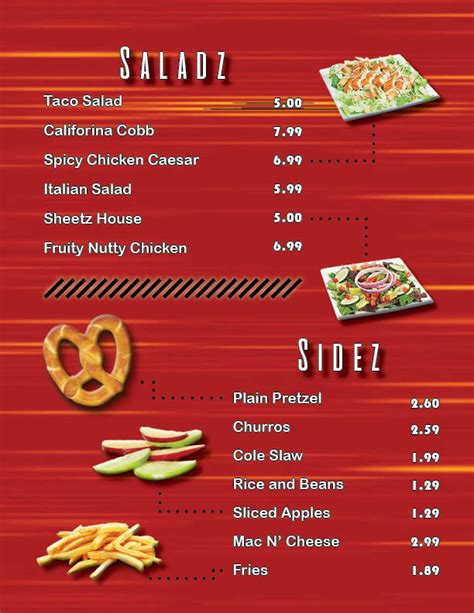 Sheetz Menu on Behance