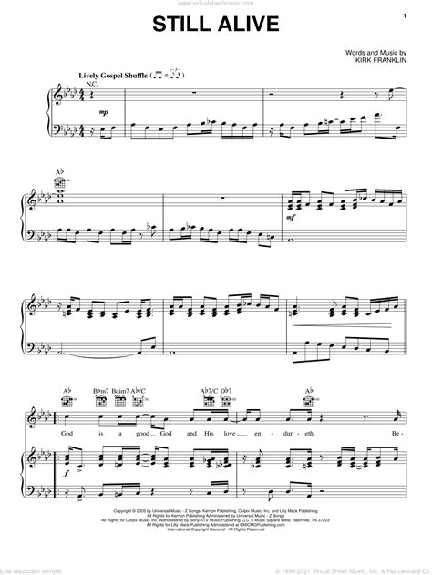 Still Alive sheet music for voice, piano or guitar (PDF)