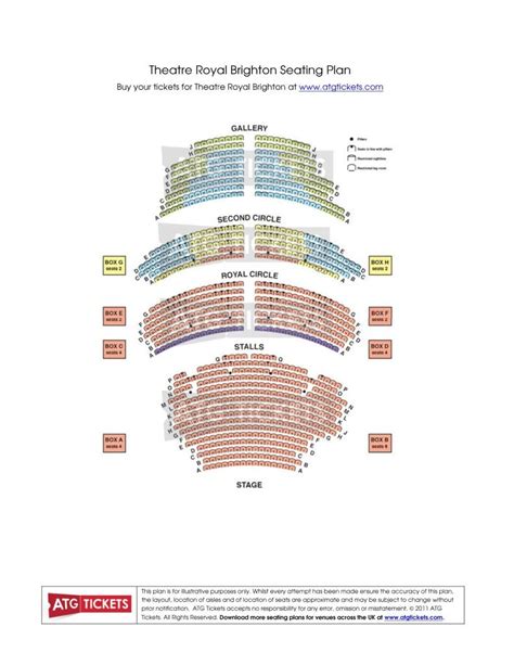 Brighton Theatre Royal Seating Plan