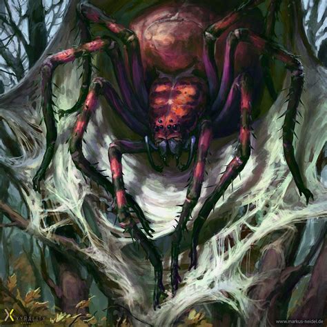 Giant Spider, Markus Neidel | Spider art, Giant spider, Fantasy monster