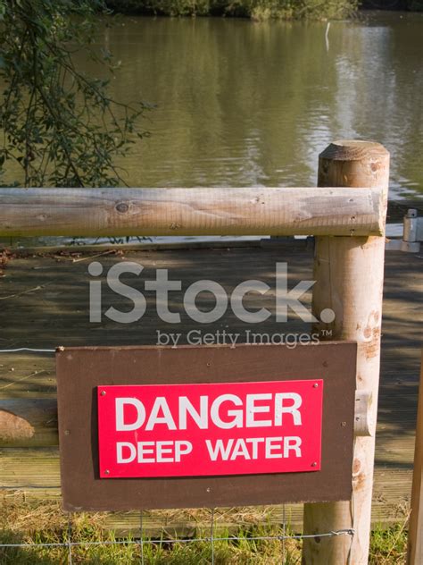 Danger Deep Water Sign Stock Photo | Royalty-Free | FreeImages