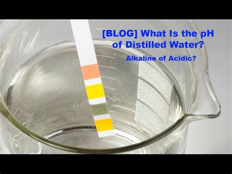 What Is The pH of Distilled Water? Acidic or Alkaline? Frank Mendez WaterDistillers.com - YouTube