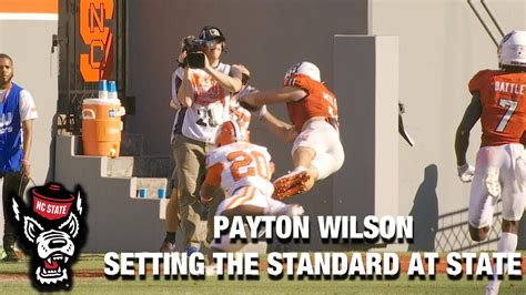 NC State's Payton Wilson: Setting The Standard At State - YouTube