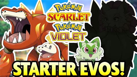 GEN9 STARTER EVO BREAKDOWN! Fuecoco, Sprigatito and Quaxly Concepts in ...