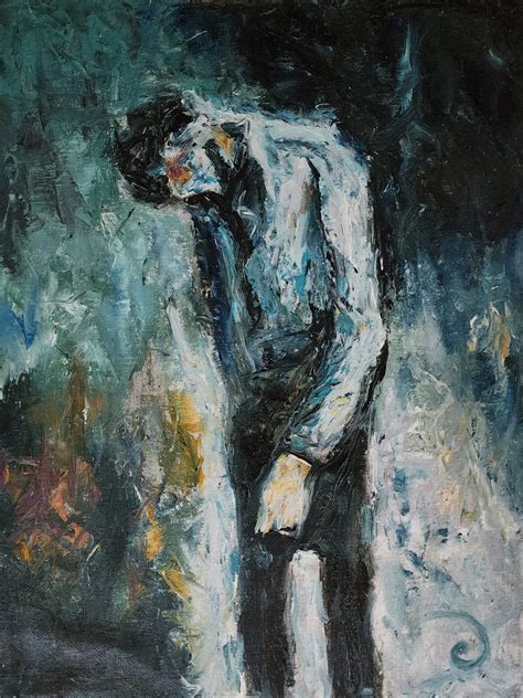 The Sad Man | Buy Art Online | Abstract Expressionism | Manu Fine Art ...