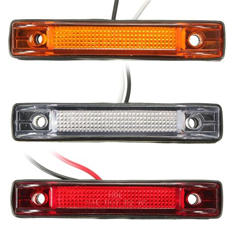 Car Truck 6 LED Utility LED Side Marker Clearance Light Lamp White ...