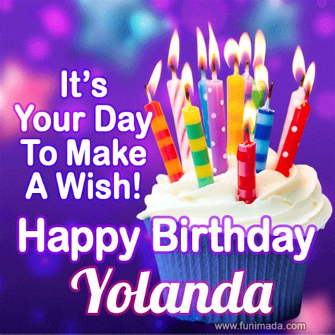 Happy Birthday Yolanda GIFs - Download on Funimada.com