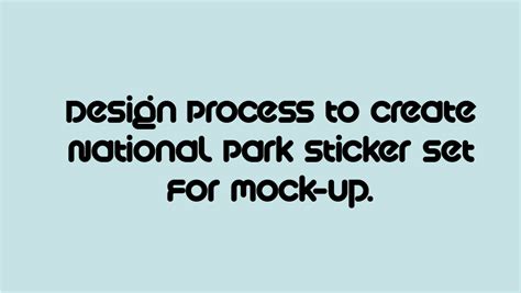 National Park Stickers Set :: Behance