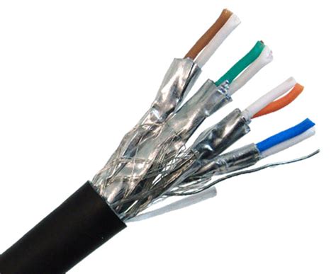 CAT7A Dual Shielded Bulk Ethernet Cable, Indoor/Outdoor, S/FTP, 23 AWG ...