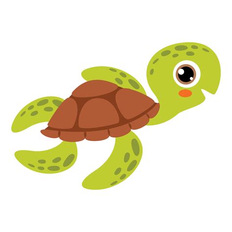 Cartoon Drawing Of A Sea Turtle 13539628 Vector Art at Vecteezy