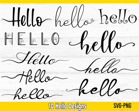 Hello SVG Hello Sign SVG Welcome Svg Door Sign Svg Home - Etsy