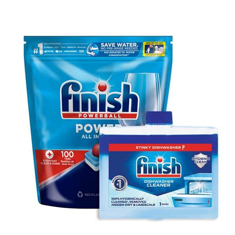 Finish 100's All In One Auto Dishwashing Tablets + 250ml Machine Cleaner | Shop Today. Get it ...