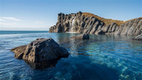 Iceland's newest attraction is this 264-feet long 'infinity edge' geothermal lagoon with mind ...