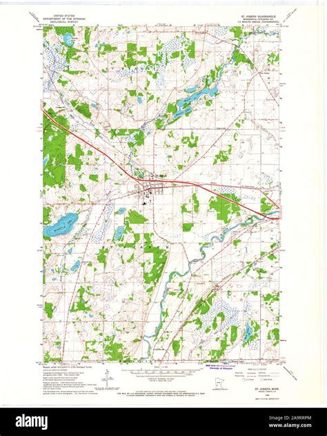 St joseph minnesota map Cut Out Stock Images & Pictures - Alamy