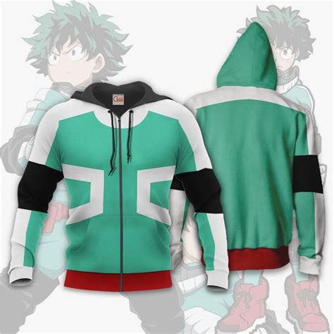 Deku My Hero Academia Izuku Midoriya Hero Costume Cosplay Jacket Hoodie Jacket, Sweater Hoodie ...