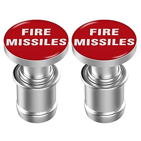 2 Pack FIRE MISSILES Button Car Cigarette Lighter Replacement Set MELIFE 12V Accessory Push ...