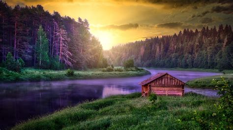 1366x768 Resolution Beautiful Cabin 1366x768 Resolution Wallpaper - Wallpapers Den