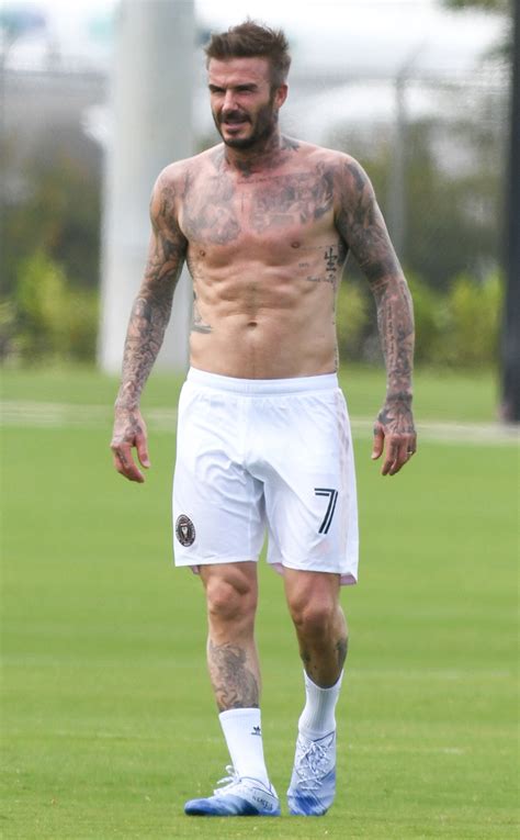 David Beckham Puts His Abs on Full Display During Family Soccer Game | E! News Australia