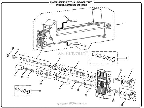 Homelite Electric Log Splitter UT49102 Parts Diagram for General Assembly (Part 2)