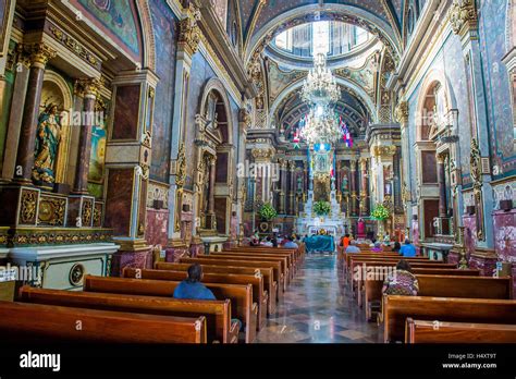 The interior of Guadalajara Cathedral in Guadalajara , Mexico Stock ...