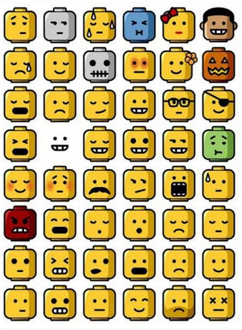 RJ Tarr (@russeltarr) | Lego faces, Legos, Lego head