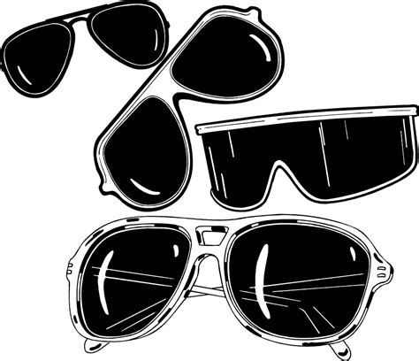 Clipart sunglasses black and white, Clipart sunglasses black and white Transparent FREE for ...