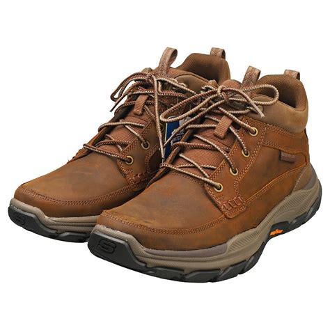 Skechers Respected Mens Dark Brown Casual Boots | eBay