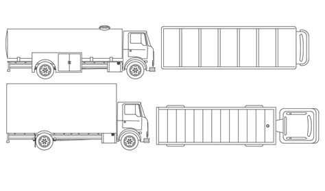 Container Truck Blocks Elevation Drawing Free Diwnload Dwg Cadbull | Porn Sex Picture