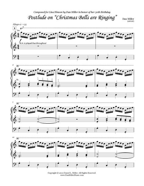 Christmas Bells are Ringing, by Dan Miller (Organ PDF Download)