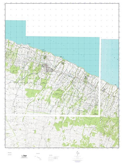 MyTopo Honokaa, Hawaii USGS Quad Topo Map