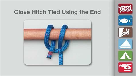 Clove Hitch (Rope End Method) | How to Tie a Clove Hitch (Rope End Method) - YouTube