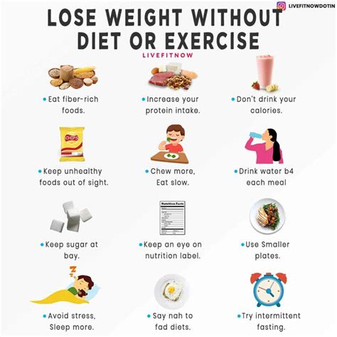 How to Lose Weight Without Exercise | Top 13 Tips Backed By Science