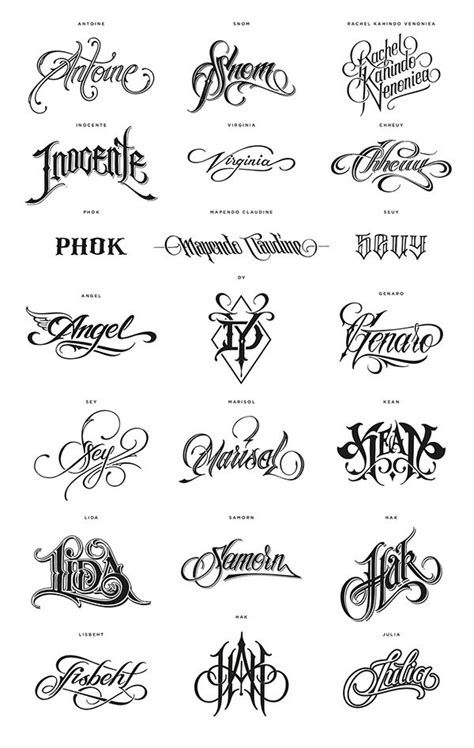 Best 25+ Tattoo name fonts ideas on Pinterest | Script tattoo fonts, Tattoo font styles and ...