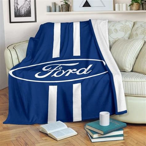 Ford Logo 3d Printing Throw Blankets Great Ideas Fleece Quilt | Etsy