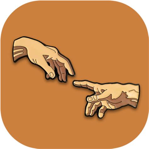 God Touching Adam - Creation Of Adam Pins - Full Size PNG Clipart ...