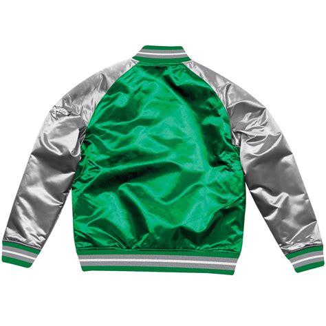 Men's Throwback Philadelphia Eagles Retro Satin Varsity Jacket – Cap Swag