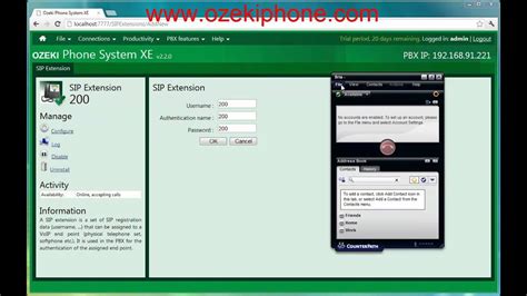 Bria Softphone Setup with Ozeki Phone System XE PBX, a Great ...
