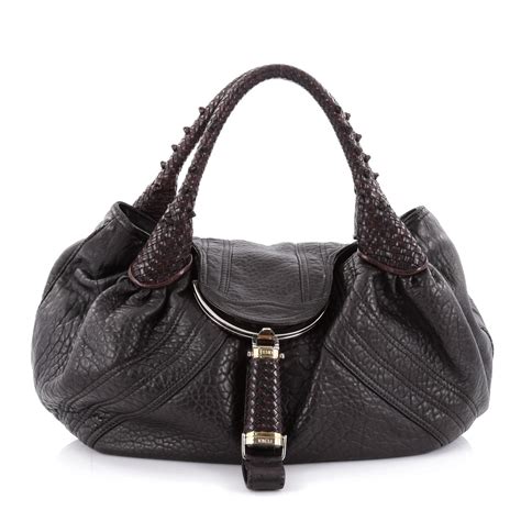 Buy Fendi Spy Bag Leather Brown 2273602