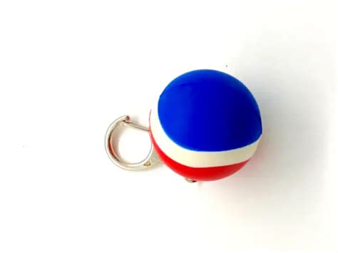 PEPSI COLA SOFT Drink Logo Colors Globe Squishy Ball Keyring Keychain $9.99 - PicClick