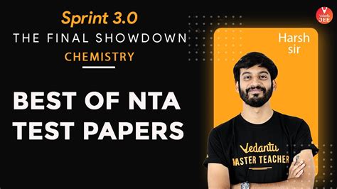 JEE Main Mock Test 2020 | Best of NTA Test Papers #3 [JEE Chemistry] | JEE Sprint 3.0 | Vedantu ...